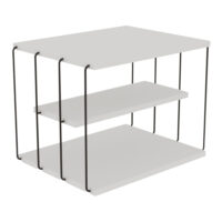 Beistelltisch 50x40x33cm Weiss