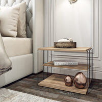 Beistelltisch 50x40x33cm Holzoptik
