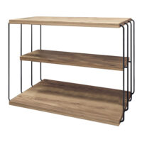 Beistelltisch 50x40x33cm Holzoptik