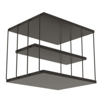 Beistelltisch 50x40x33cm Anthrazit