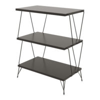 Beistelltisch mit Hairpinlegs 46x30x76cm Anthrazit
