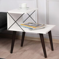 Beistelltisch 50x40x55cm Weiss