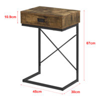 Nachttisch Beistelltisch Marstrand 67x45x30cm