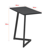 Beistelltisch Kalundborg 55x60x30cm Schwarz