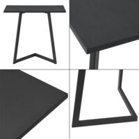 Beistelltisch Kalundborg 55x60x30cm Schwarz