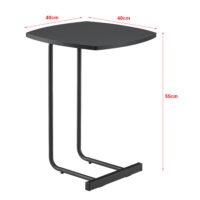 Beistelltisch Kjellerup 55x40x40cm Schwarz