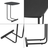 Beistelltisch Kjellerup 55x40x40cm Schwarz