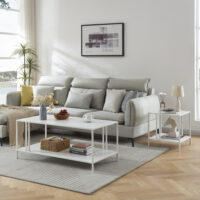 Beistelltisch Kumlinge 45x45x47cm Weiss