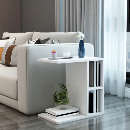 Beistelltisch Ravnsborg 50x50x30cm Weiss