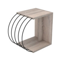 Beistelltisch Vefsn 46x30x42cm Eiche/Schwarz