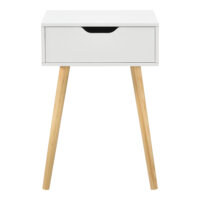 Beistelltisch Östersund 60x40x30 cm mit Schublade Weiss