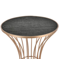 Beistelltisch Sablier Ø 38 cm Stundenglasform Kupfer