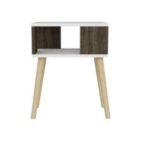 Beistellschrank Lekeberg 60x45x35cm Weiss/Walnuss