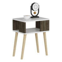 Beistellschrank Lekeberg 60x45x35cm Weiss/Walnuss