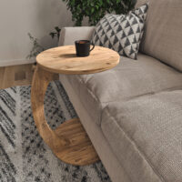 Beistelltisch Holeby 56xØ38cm Holzoptik