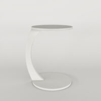 Beistelltisch Holeby 56xØ38cm Weiss