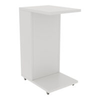 Rollbarer Beistelltisch 40x30x63cm Weiss