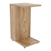 Rollbarer Beistelltisch 40x30x63cm Holzoptik