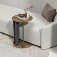 Beistelltisch Frederiksberg 64x34cm Walnussoptik/Anthrazit