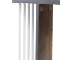 Beistelltisch mit 4 Rollen 42x50x24cm Eicheoptik