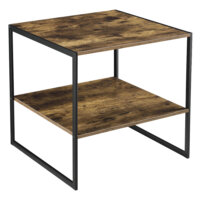 Beistelltisch Svenstavik 50x50x50cm Dunkler Holzton