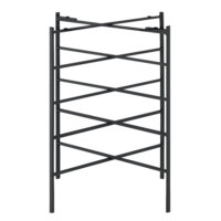 Beistelltisch Wiltz 40x40x53 cm Metall Schwarz