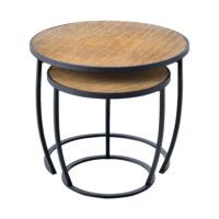 Couchtisch Neqi im 2er Set Satztisch Holz-Optik