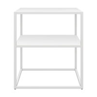 Beistelltisch Raahe mit Ablage Weiss