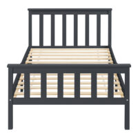 Holzbett Breda 120x200 cm Grau