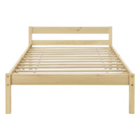 Holzbett Nakkila 100x200 cm mit Kaltschaummatratze Natur Holz