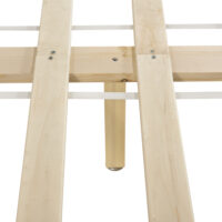 Holzbett Visby 180x200 cm Grau