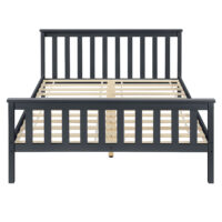 Holzbett Visby 180x200 cm Grau