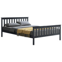 Holzbett Visby 180x200 cm Grau