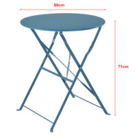 Bistro Set Caprile 3-tlg. Türkis