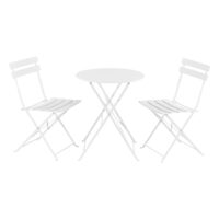 Bistro Set Caprile 3-tlg. Weiss