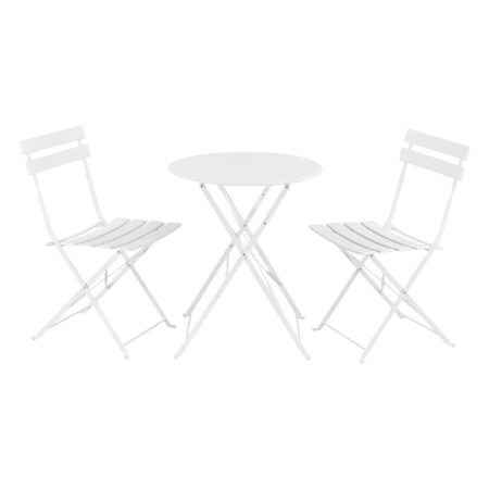 Bistro Set Caprile 3-tlg. Weiss