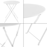 Bistro Set Caprile 3-tlg. Weiss