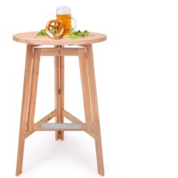 Bistrotisch Ø78cm Stehtisch aus Massivholz - klappbar