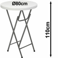 Bistrotisch Stehtisch Ø 80cm klappbar
