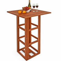 Bistrotisch Stehtisch aus Akazienholz ~ 75x75x110cm