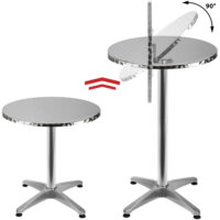 Bistrotisch aus Aluminium mit Klappfunktion