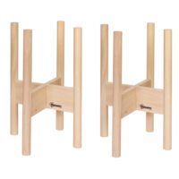 Blumenständer 2er Set aus Holz Blumentopfhalter