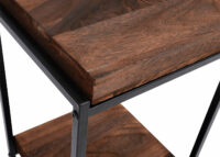 Blumentisch JAM-K71 Beistelltisch FSC Metall dunkelbraun 61cm