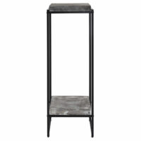 Blumentisch JAM-K71 Beistelltisch FSC Metall dunkelgrau 101cm