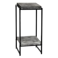 Blumentisch JAM-K71 Beistelltisch FSC Metall dunkelgrau 82cm