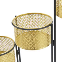 Pflanzständer Doel 3 Pflanzentöpfen Messingfarben