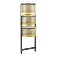 Pflanzständer Doel 3 Pflanzentöpfen Messingfarben