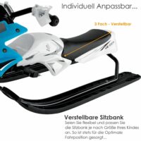 Bob Schlitten Schneescooter mit Fussbremsen