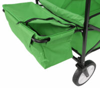 Bollerwagen Leiterwagen Handwagen klappbar ~ Dach/Hecktasche grün