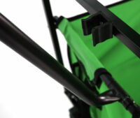 Bollerwagen Leiterwagen Handwagen klappbar ~ Dach/Hecktasche grün